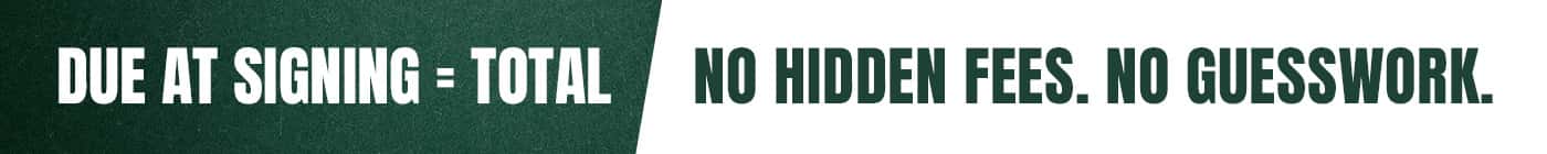 No Hidden Fees