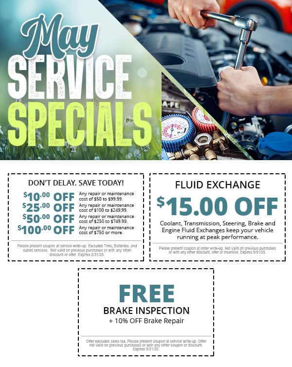 May Service Specials