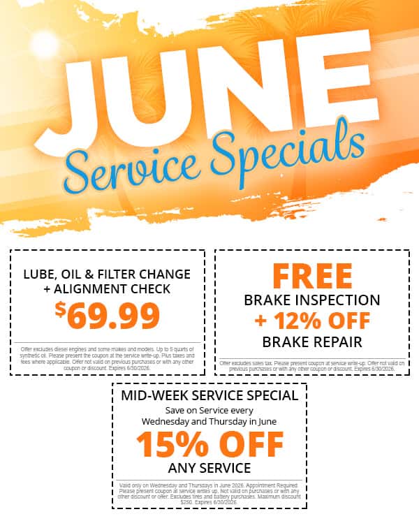 June Service Specials
