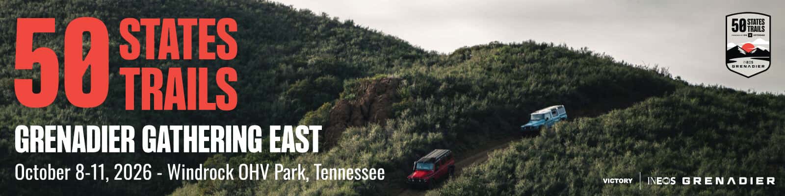50 States 50 Trails - October 8-11, 2026 - Windrock OHV Park, Tennessee
