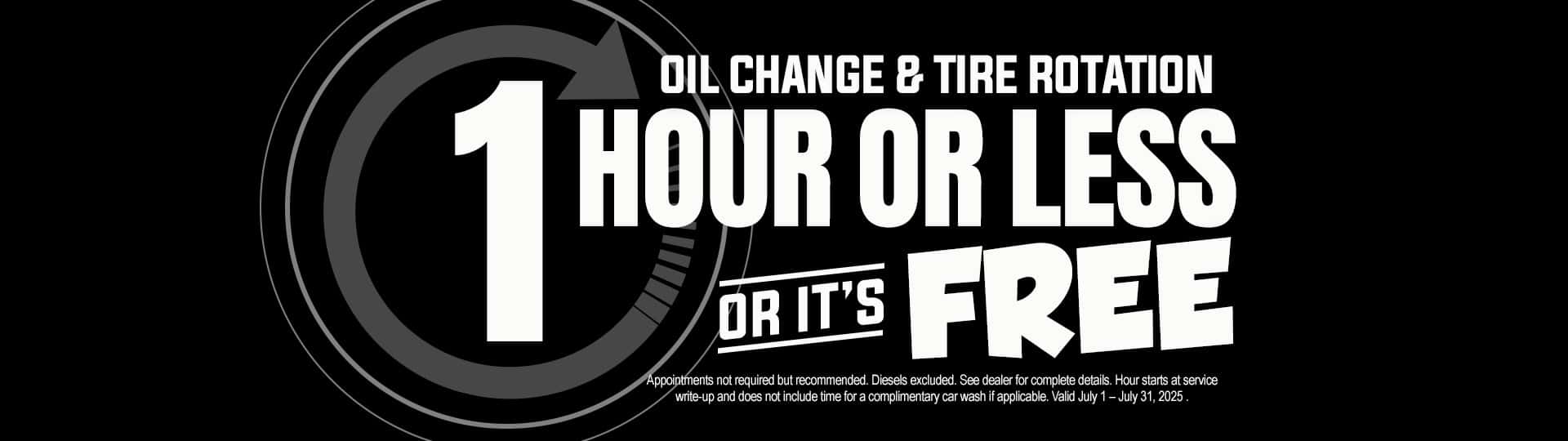 One Hour Oil Change
