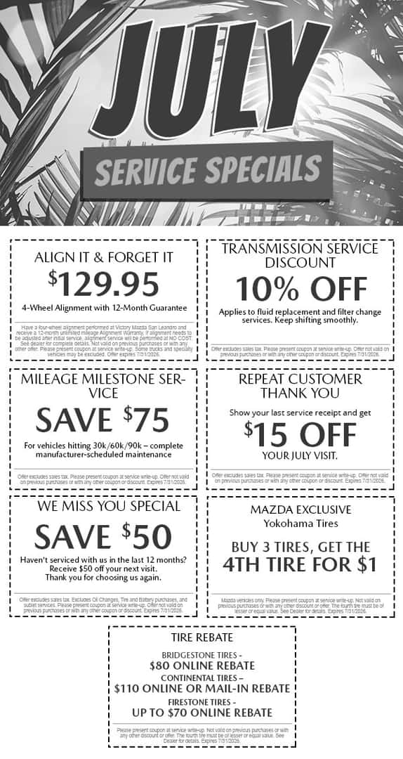 July Service Specials