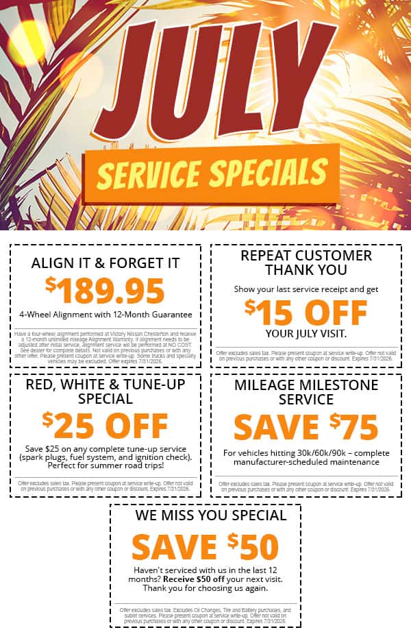 July Service Specials