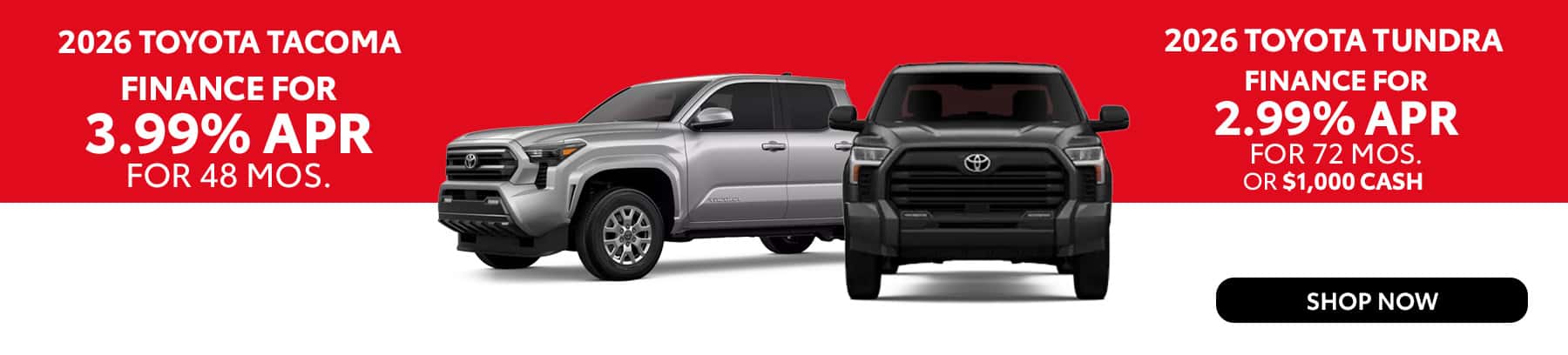 Toyota Tacoma and Tundra