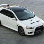 White Mitsubishi Lancer