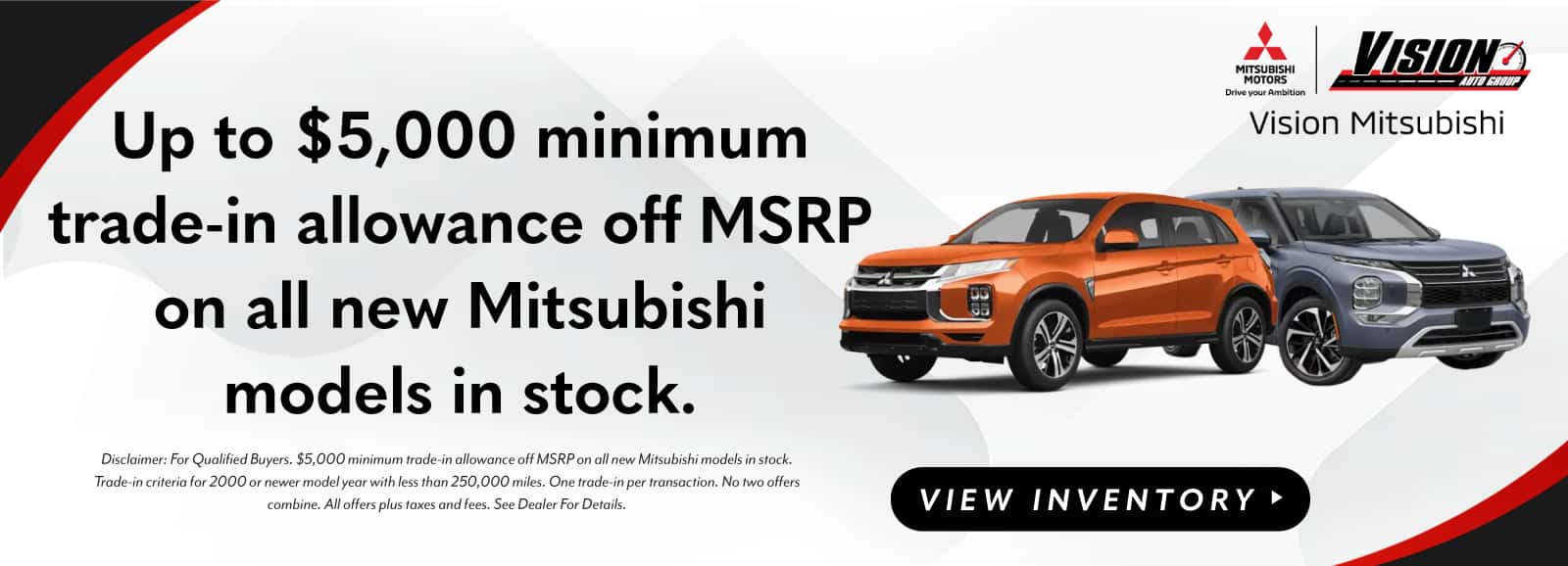 Vision Mitsubishi October Specials