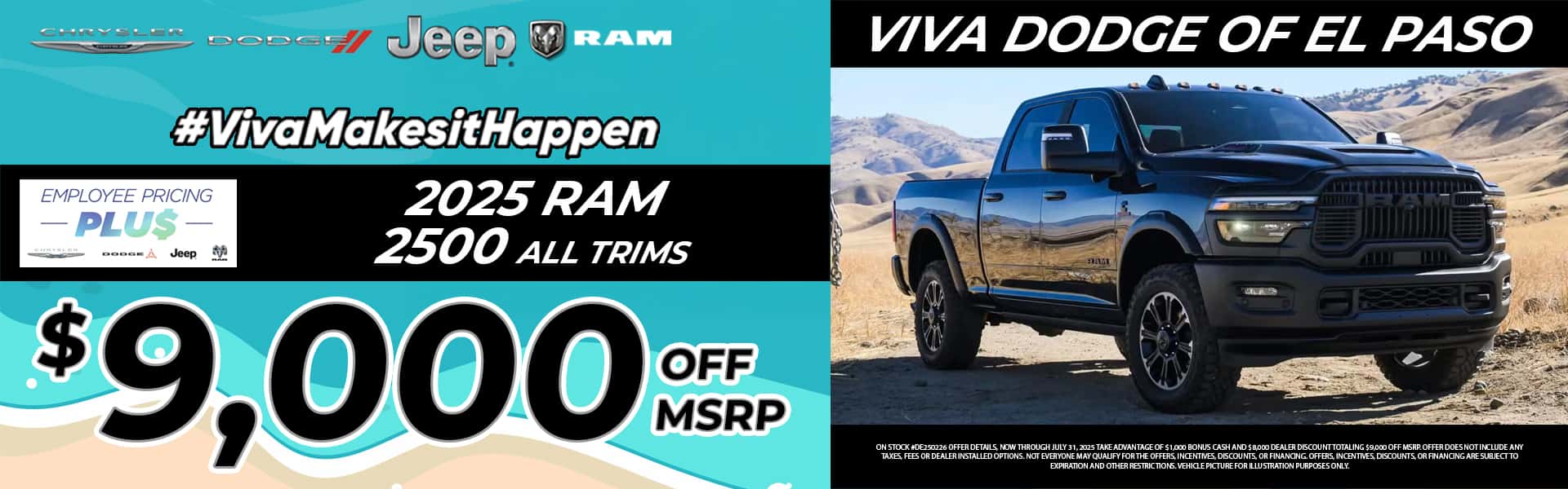 Viva CDJR El Paso July 2025 2500 Special
