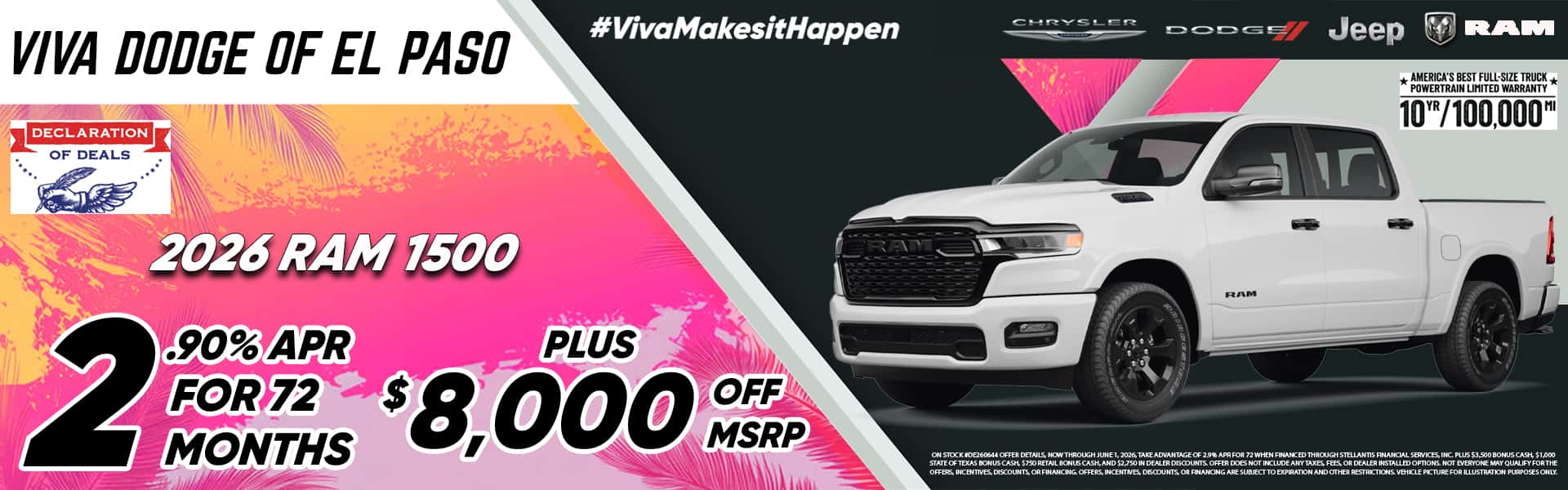 Viva Dodge El Paso May 2026 Ram 1500 Special