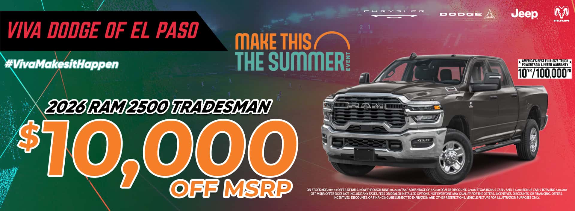 Viva Dodge El Paso June 2026 Ram 2500 Special