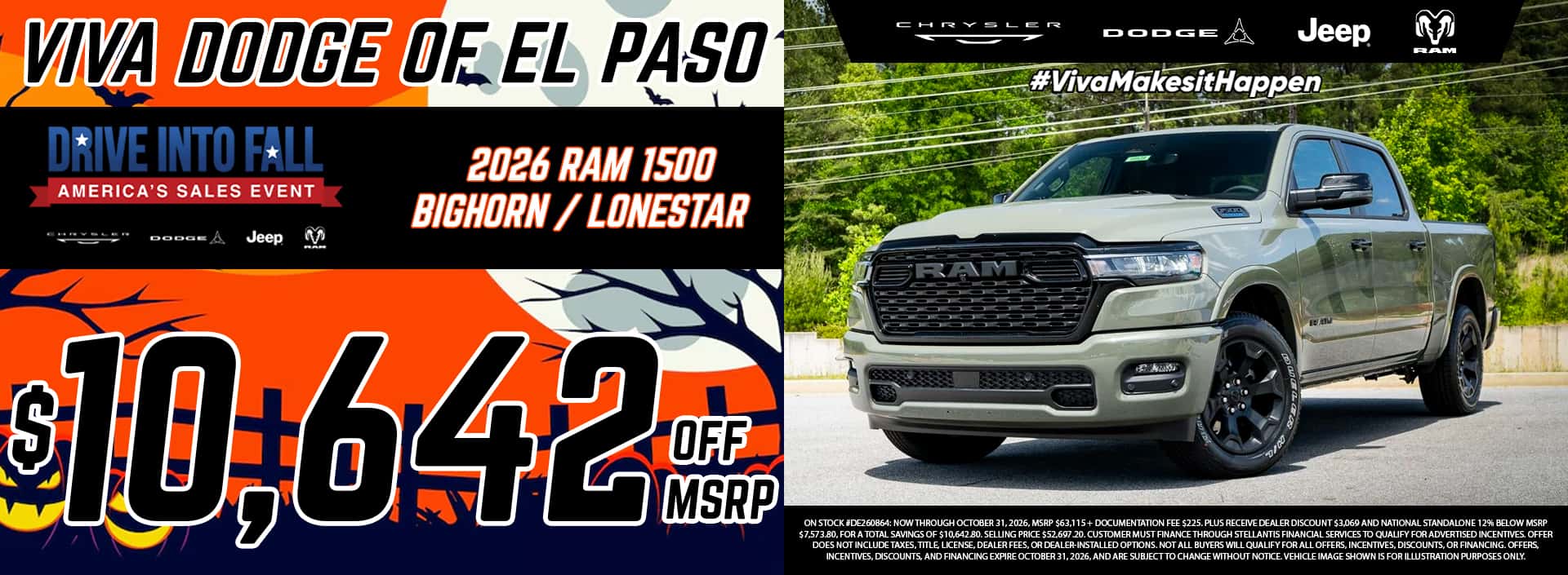 Viva Dodge El Paso October 2026 Ram 1500 Special
