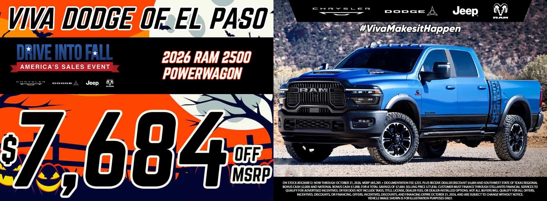 Viva Dodge El Paso October 2026 Ram 2500 Special