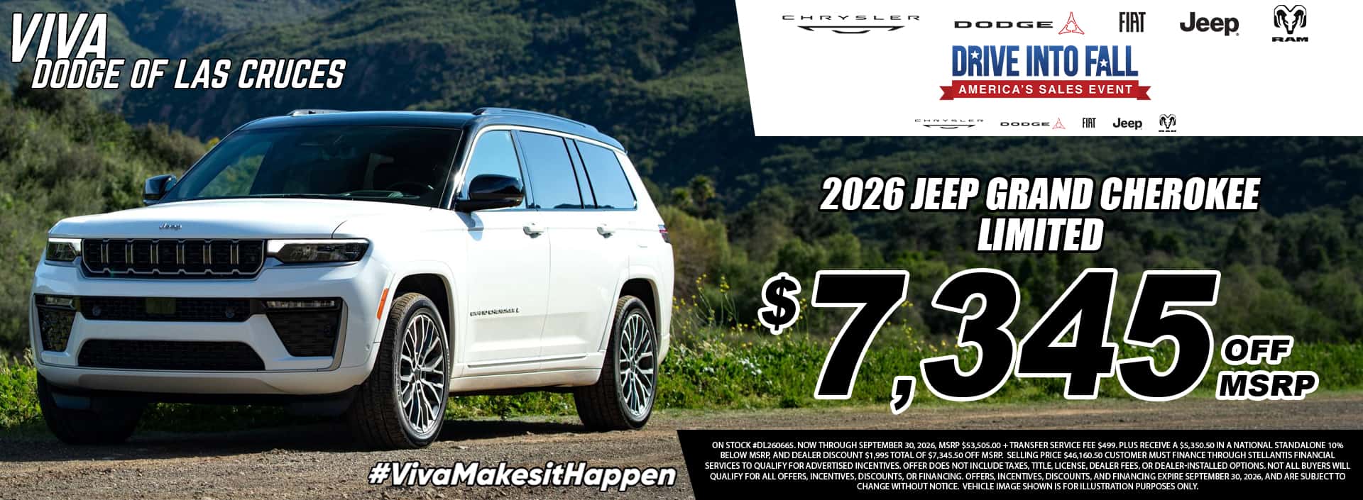 Viva Dodge Las Cruces September 2026 Grand Cherokee Special