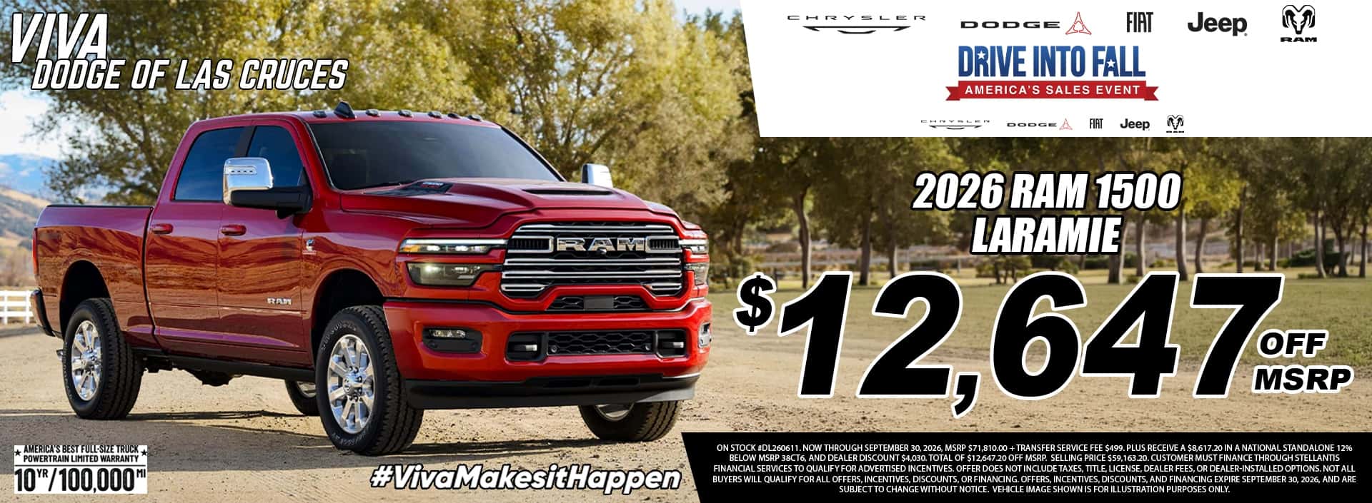 Viva Dodge Las Cruces September 2026 Ram 1500 Special