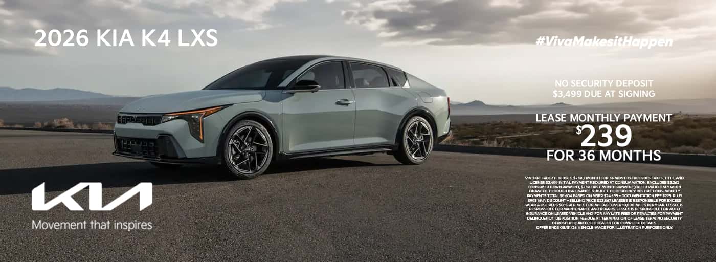 Viva Kia August 2026 K4 Special