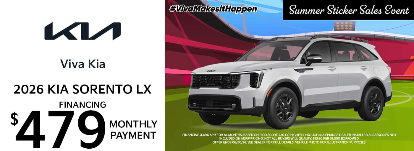 Viva Kia June 2026 Sorento Special