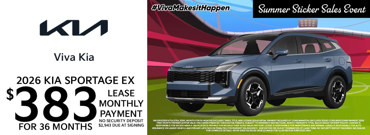 Viva Kia June 2026 Sportage Special