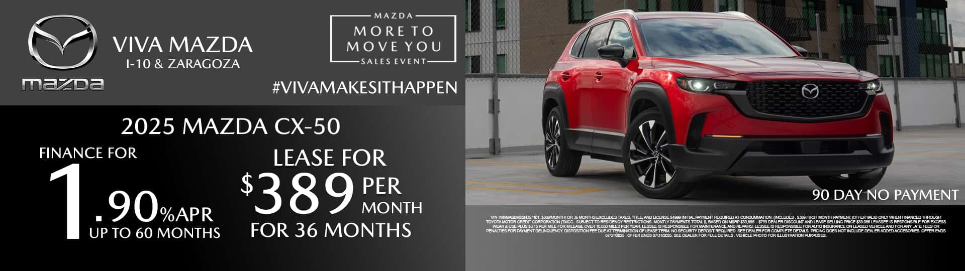 Viva Mazda July 2025 CX-50 Special