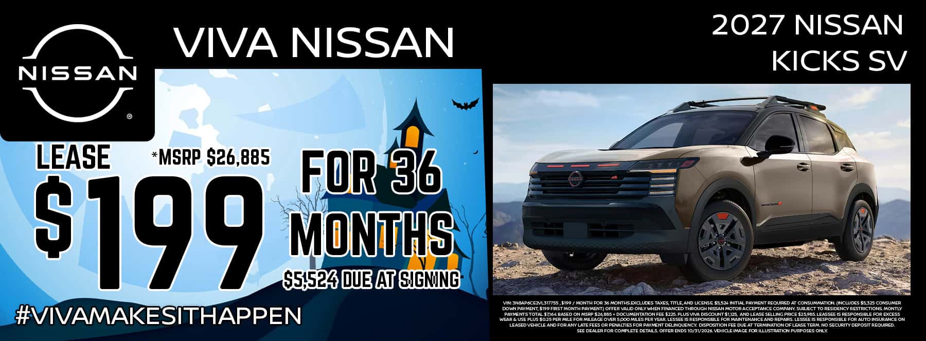 Viva Nissan October 2026 Kicks Special
