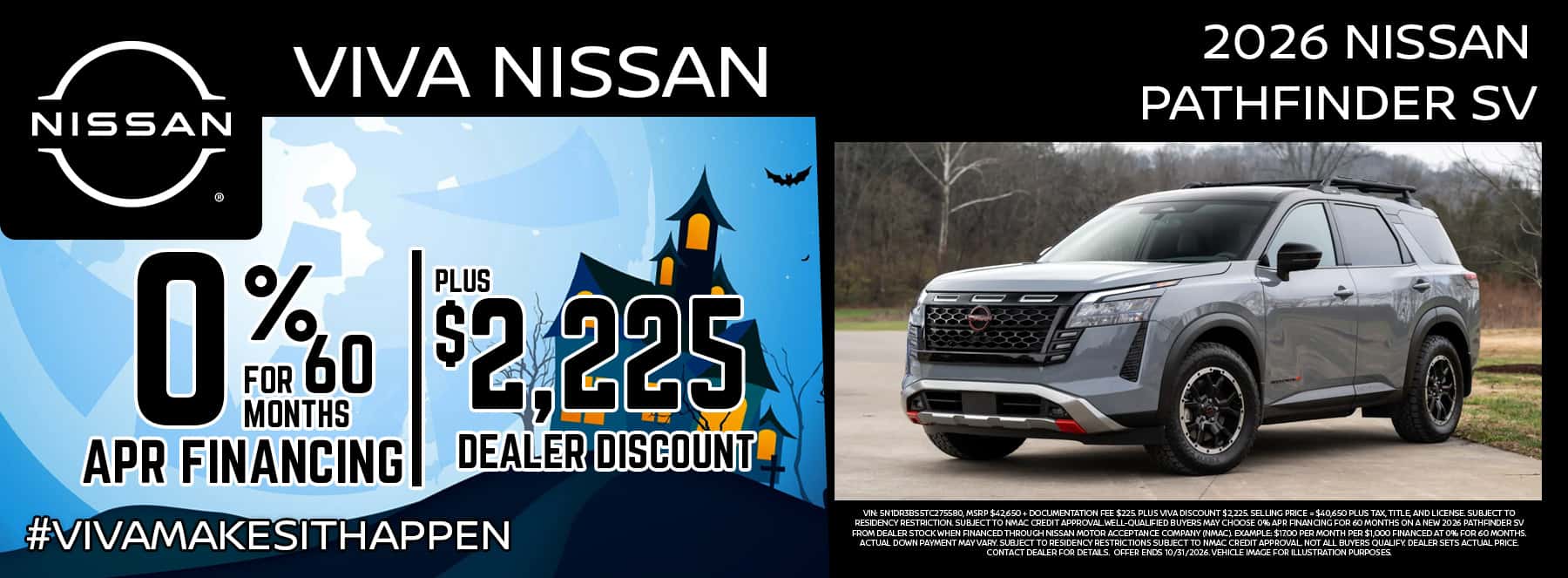 Viva Nissan October 2026 Pathfinder Special