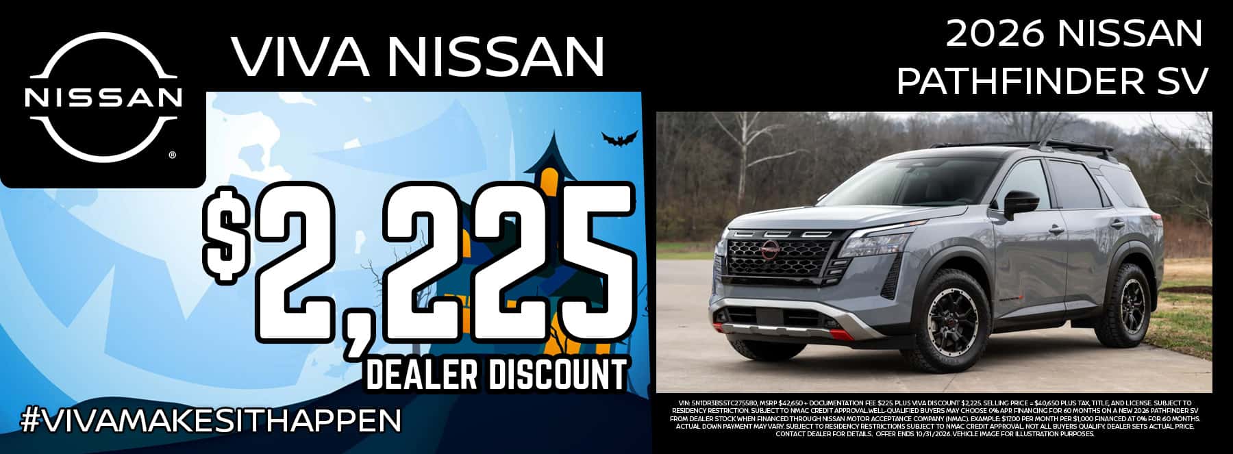 Viva Nissan October 2026 Pathfinder Special