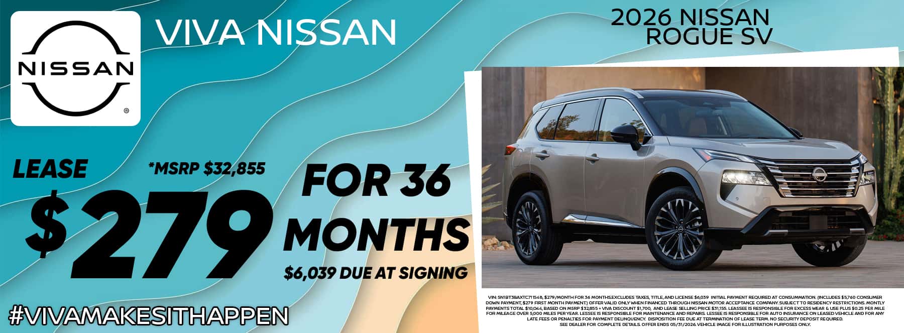 Viva Nissan May 2026 Rogue Special