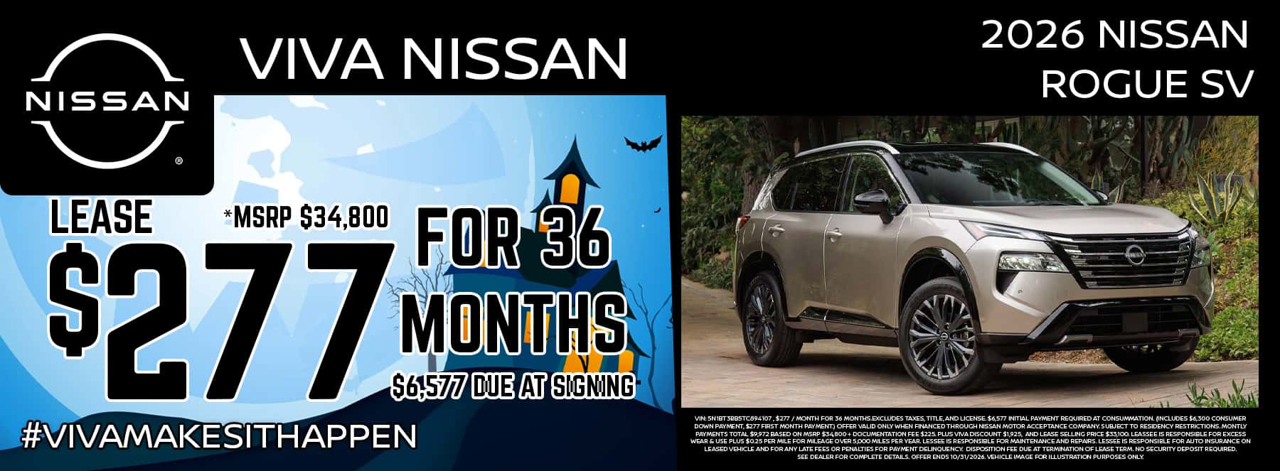 Viva Nissan October 2026 Rogue Special