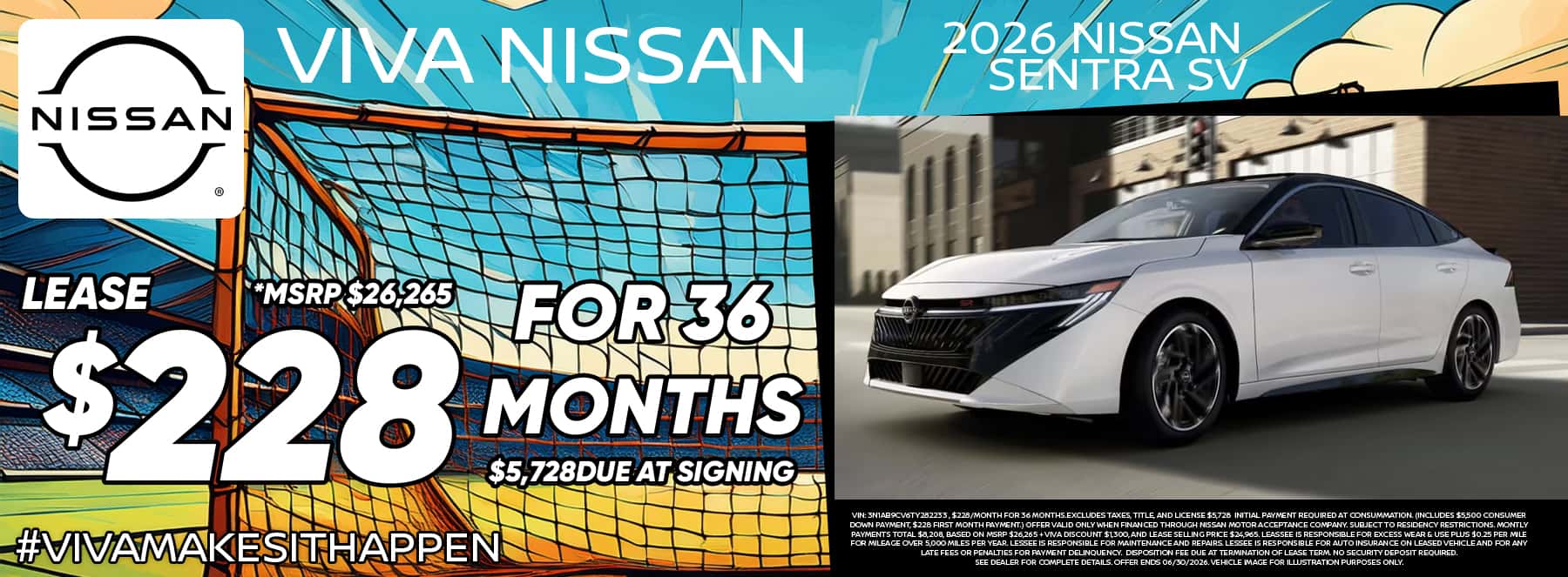 Viva Nissan June 2026 Sentra Special