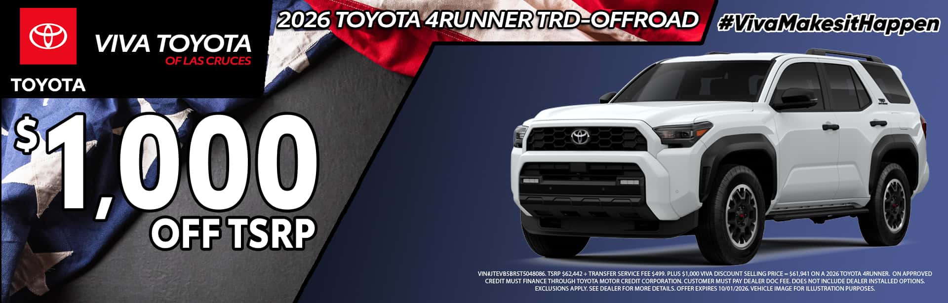Viva Toyota September 2026 4Runner Special