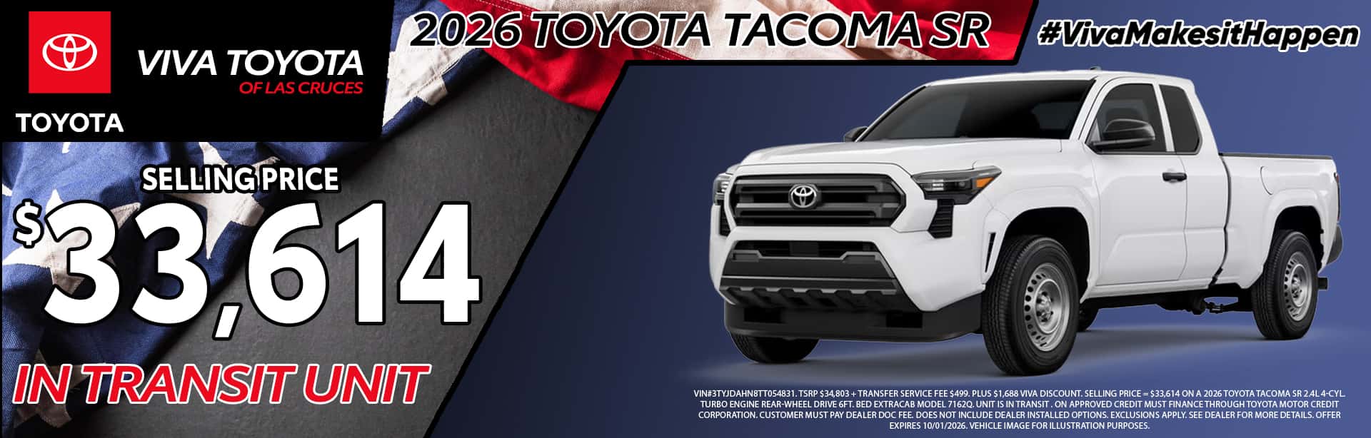Viva Toyota September 2026 Tacoma Special