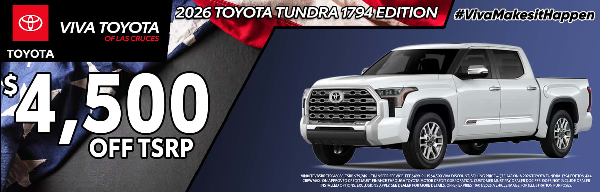 Viva Toyota September 2026 Tundra Special