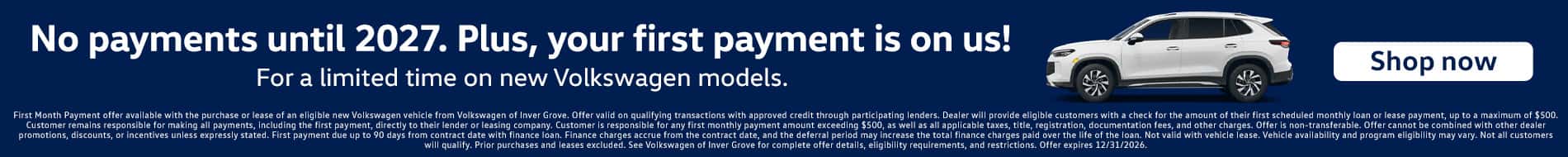 First Payment On Us