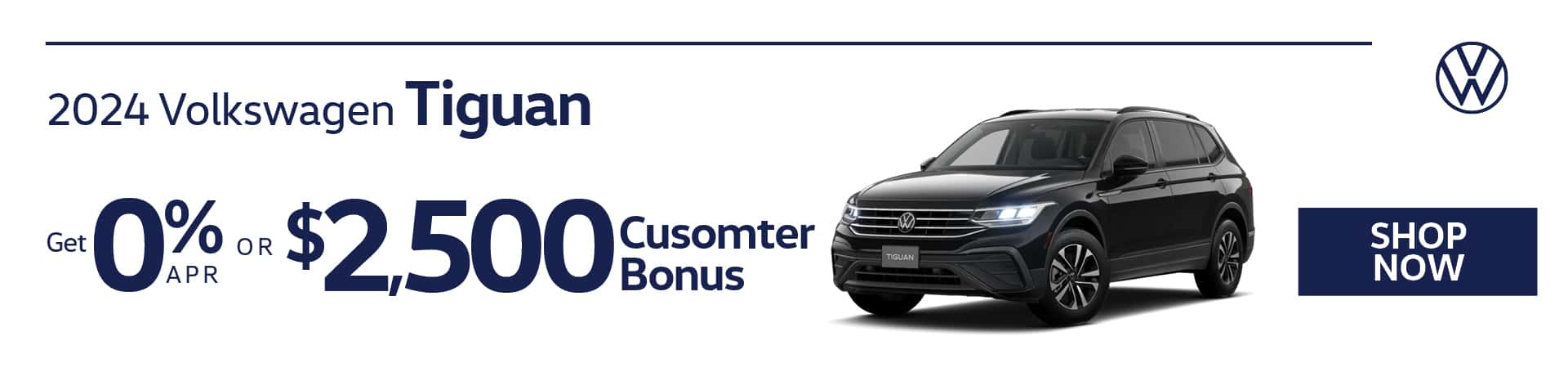 Tiguan APR or Customer Bonus April Offer – Desktop Slide
