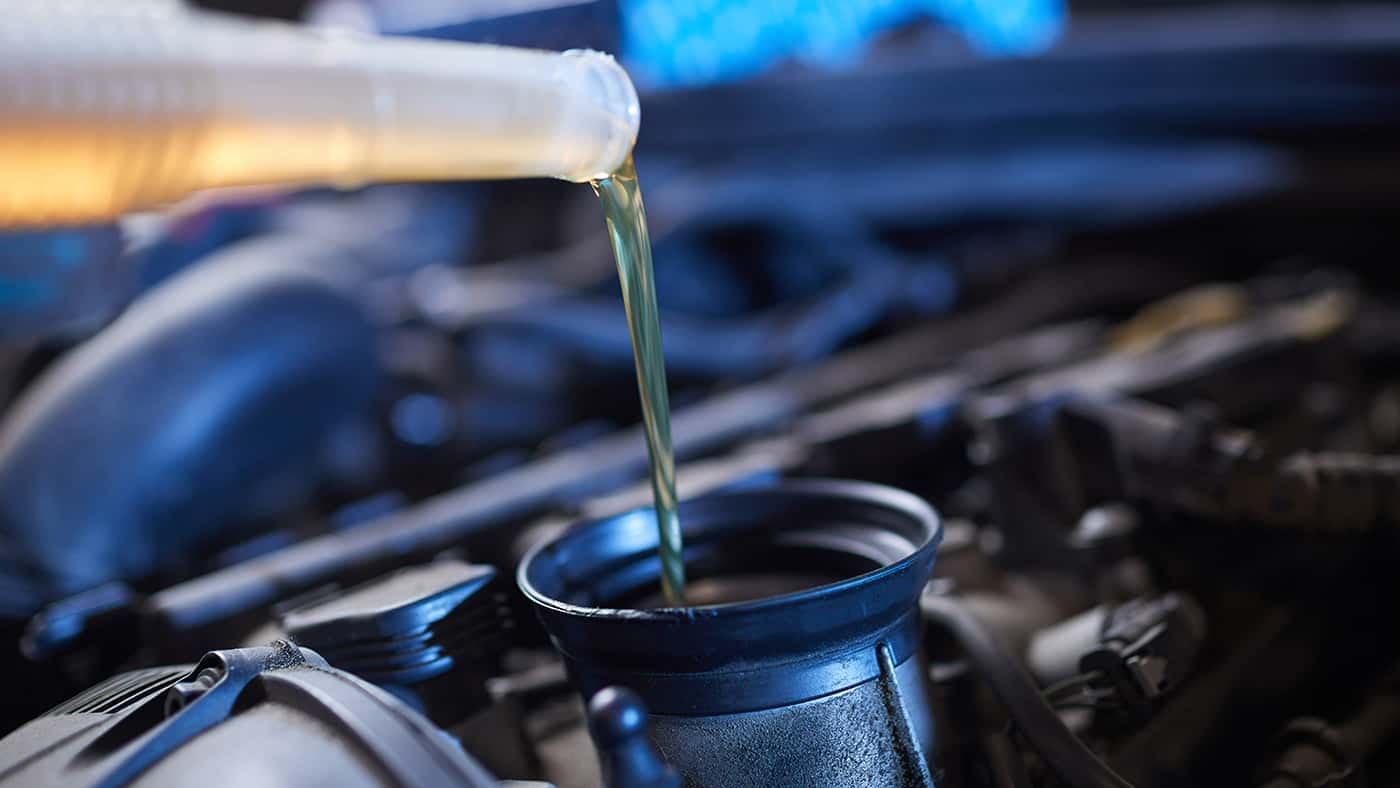 Changing Oil Close Up