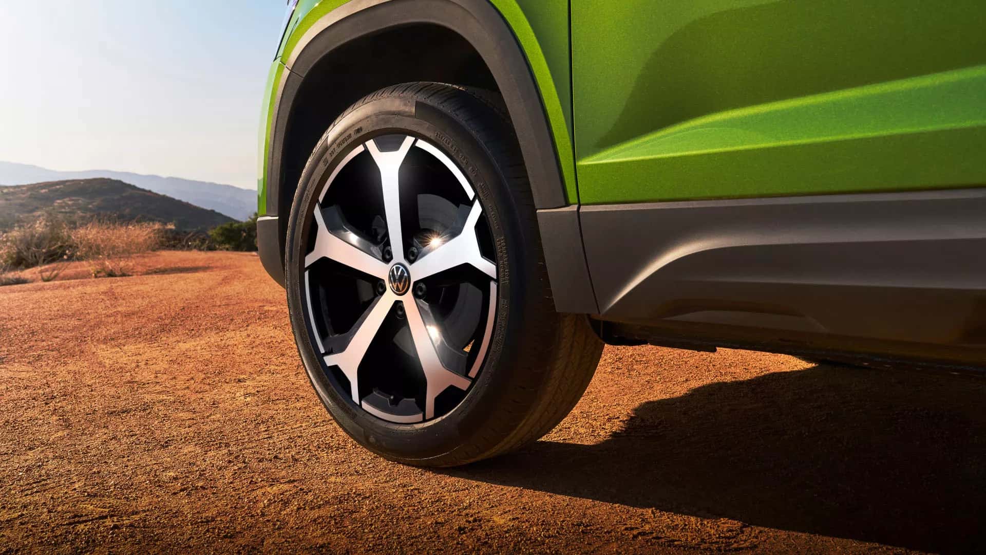 a look at the tires on the 2026 volkswagen taos