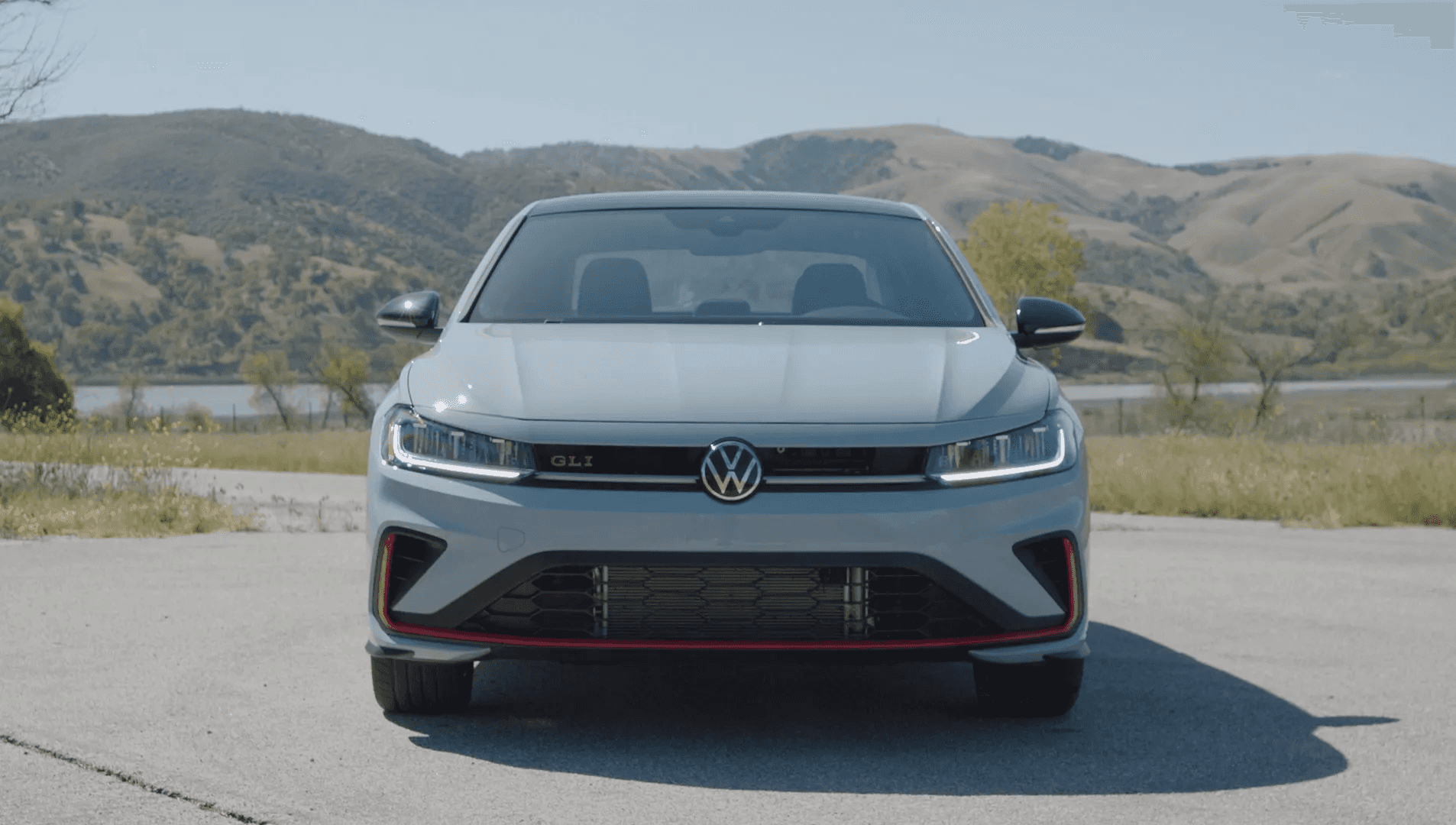 a view of the front end of the 2026 Volskwagen Jetta GLI