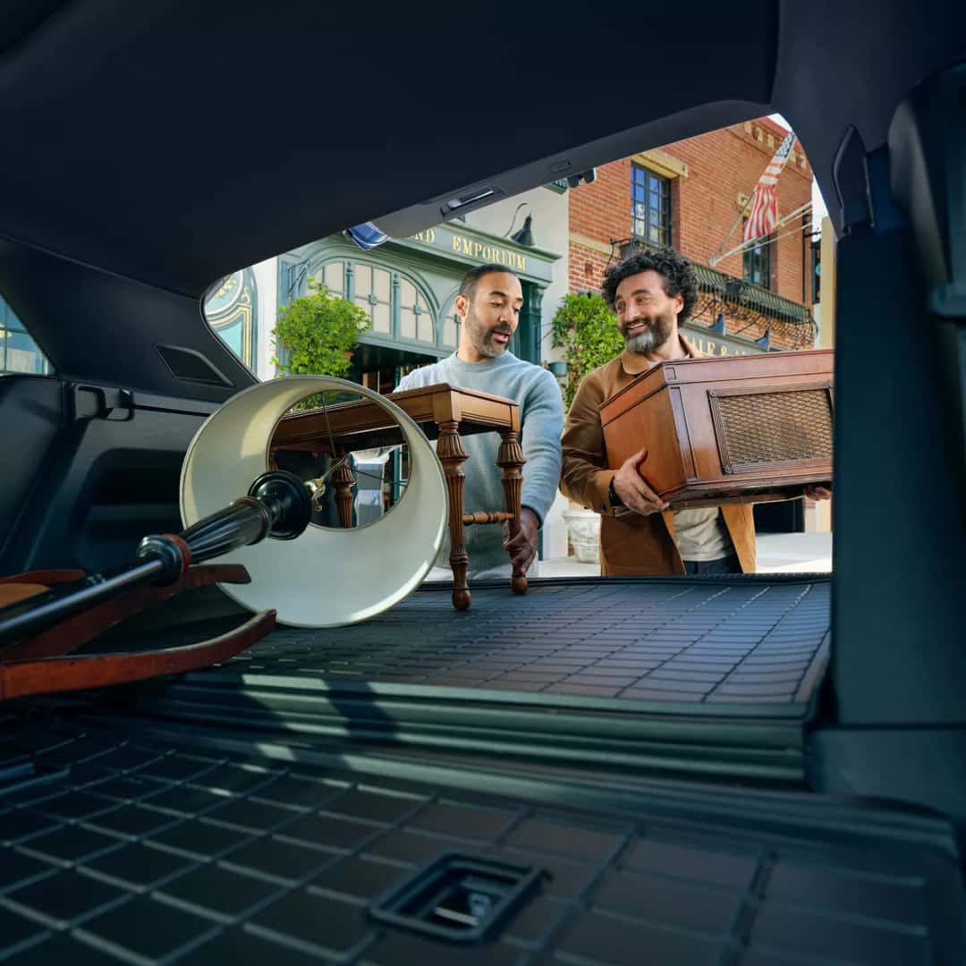 a view of the new 2026 Atlas Cross Sport cargo space