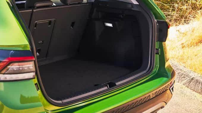 a view of the cargo space in the 2026 volkswagen taos