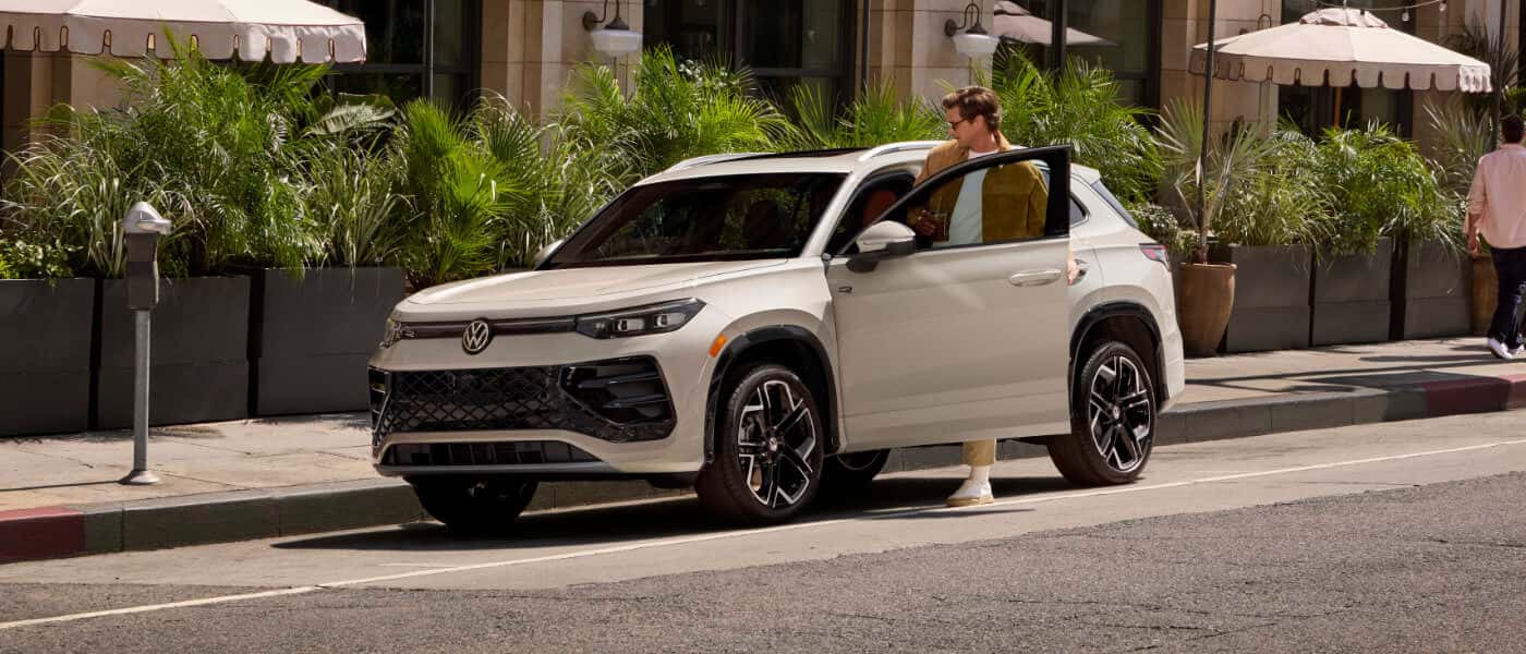2026 Volkswagen Tiguan parked on city street