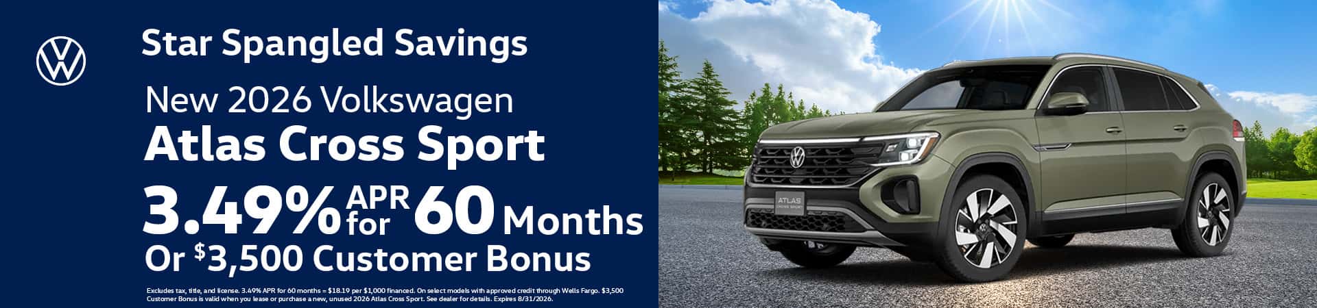 2026 VW Atlas Cross Sport