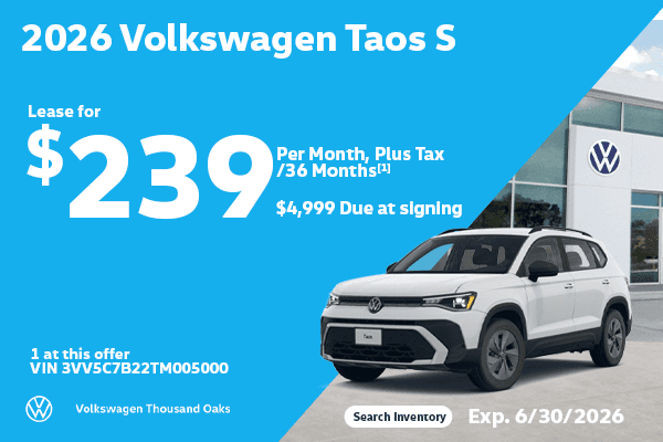 2026 Taos S Lease for $239/mo