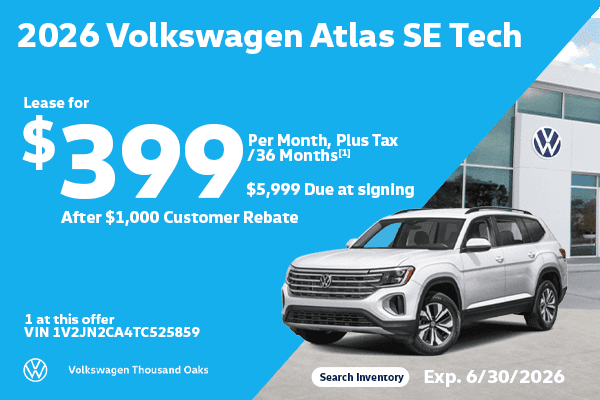 2026 Atlas SE W/TECH Lease for $399/mo