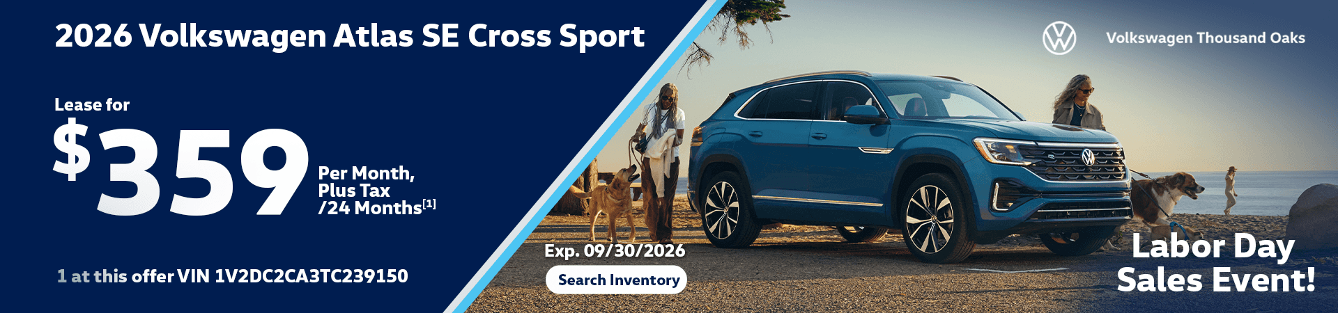 *2026 VW Atlas SE Cross Sport.