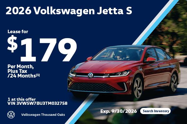 2026 VW Jetta S Lease for $179/mo