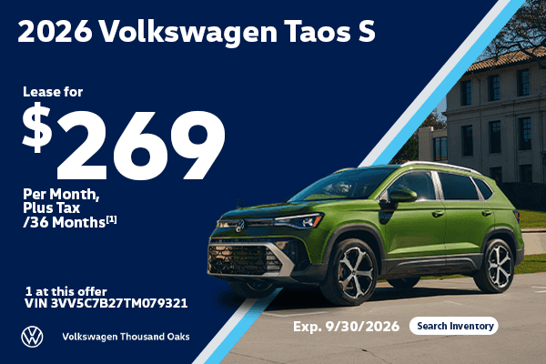 2026 VW Taos S Lease for $269/mo