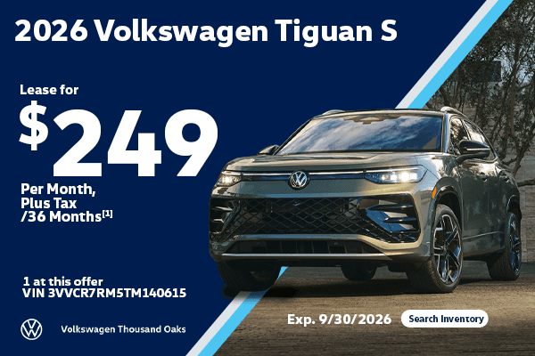 2026 VW Tiguan S Lease for $249/mo