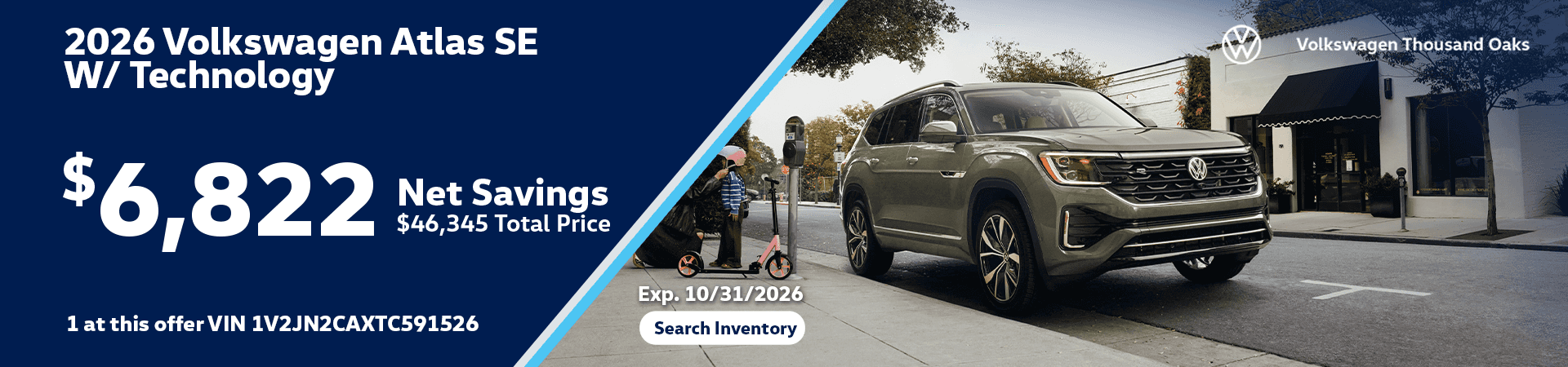 2026 Volkswagen Atlas 2.0T SE w/Technology