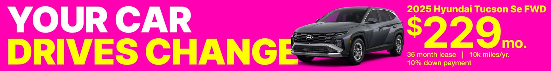 20252 Hyundai Tucson SE FWD Lease Special