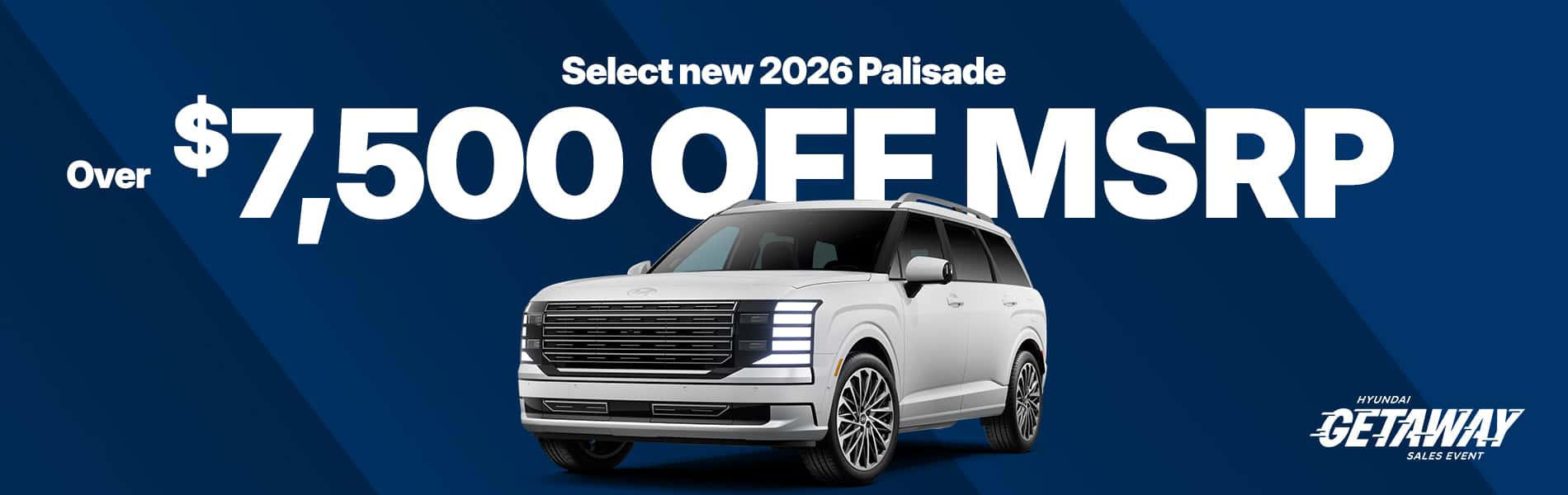 2026 Hyundai Palisade $7500 off msrp
