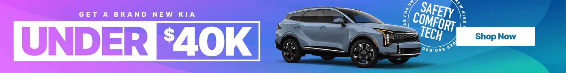 Get a Brand New Kia Under $40K