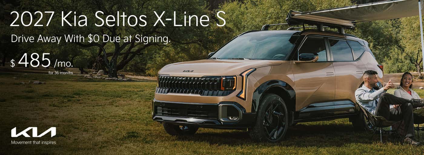 2027 Kia Seltos X-Line S $485/mo for 36 month lease Drive Away With $0 Due at Signing